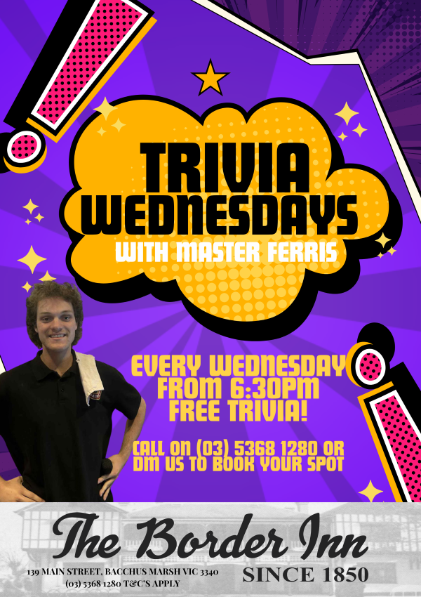 TRIVIA WEDNESDAY TRIVIA WEDNESDAY